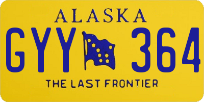 AK license plate GYY364