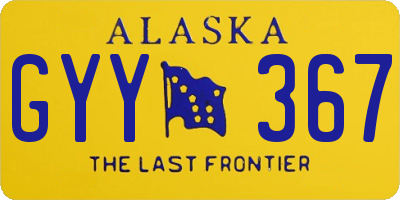 AK license plate GYY367