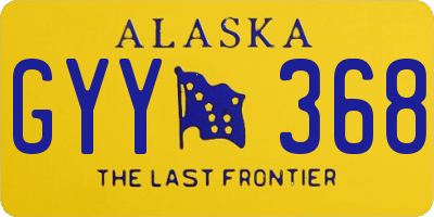 AK license plate GYY368