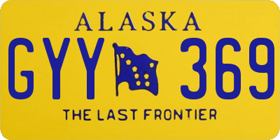 AK license plate GYY369