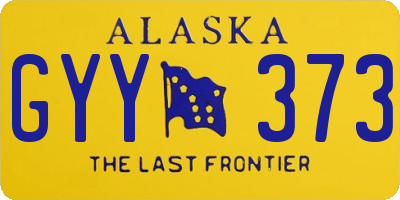 AK license plate GYY373