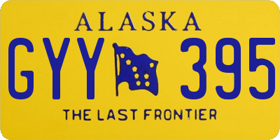 AK license plate GYY395