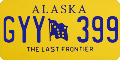 AK license plate GYY399