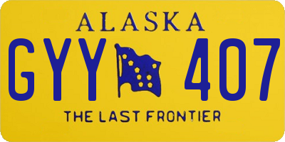 AK license plate GYY407