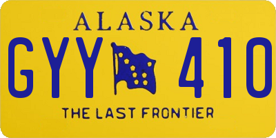 AK license plate GYY410