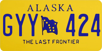 AK license plate GYY424