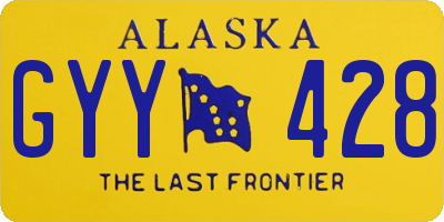 AK license plate GYY428