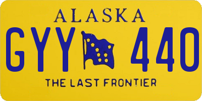 AK license plate GYY440