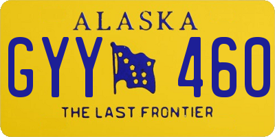 AK license plate GYY460