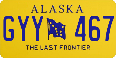 AK license plate GYY467