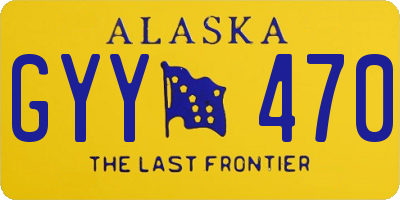 AK license plate GYY470