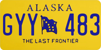 AK license plate GYY483