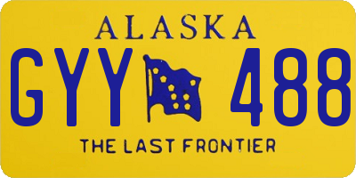 AK license plate GYY488