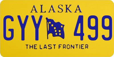 AK license plate GYY499