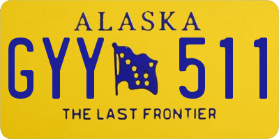 AK license plate GYY511