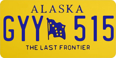 AK license plate GYY515