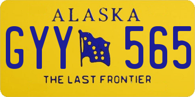 AK license plate GYY565