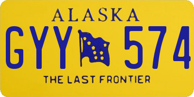 AK license plate GYY574