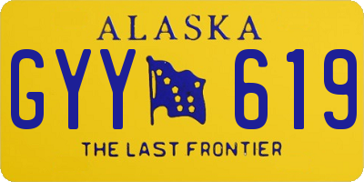 AK license plate GYY619