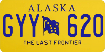 AK license plate GYY620