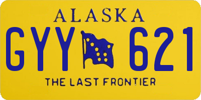 AK license plate GYY621