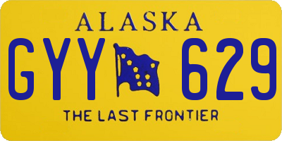 AK license plate GYY629