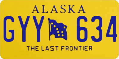 AK license plate GYY634