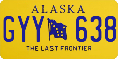 AK license plate GYY638