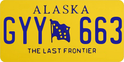 AK license plate GYY663