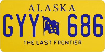 AK license plate GYY686
