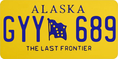 AK license plate GYY689
