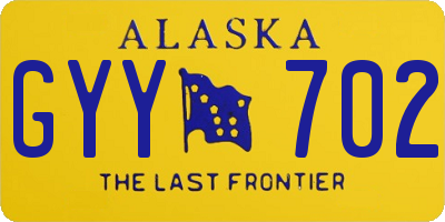 AK license plate GYY702