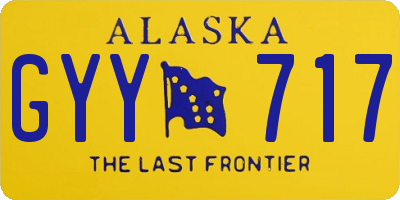 AK license plate GYY717