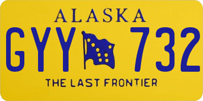 AK license plate GYY732