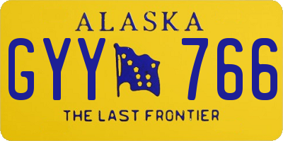 AK license plate GYY766
