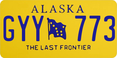 AK license plate GYY773