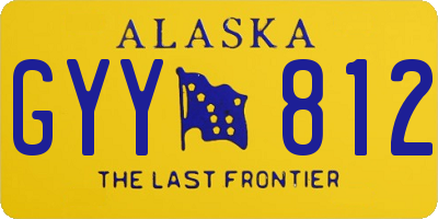 AK license plate GYY812