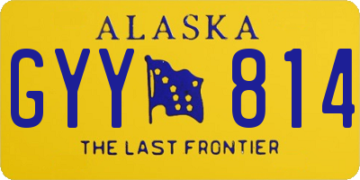 AK license plate GYY814