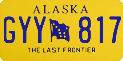 AK license plate GYY817