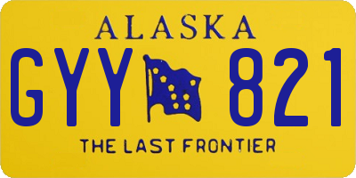 AK license plate GYY821