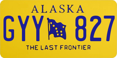 AK license plate GYY827