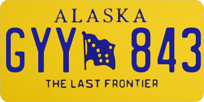AK license plate GYY843