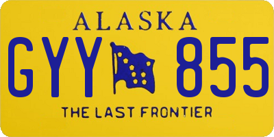 AK license plate GYY855
