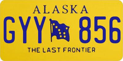 AK license plate GYY856