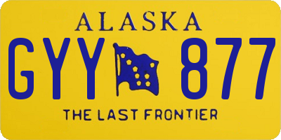 AK license plate GYY877