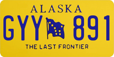 AK license plate GYY891