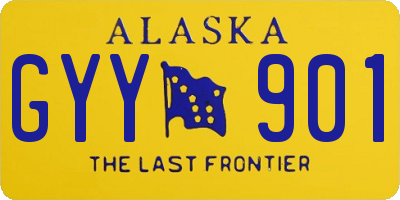 AK license plate GYY901