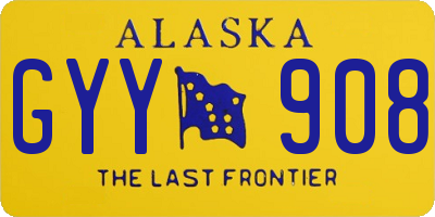 AK license plate GYY908