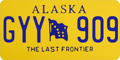 AK license plate GYY909
