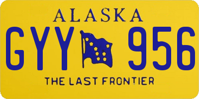 AK license plate GYY956